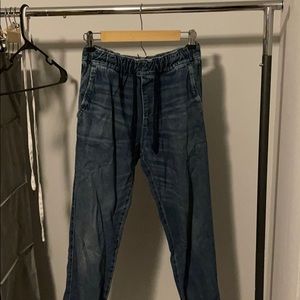 Hollister denim joggers